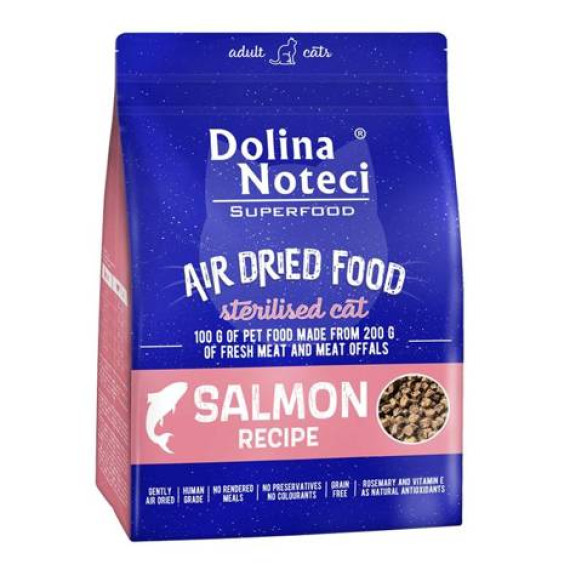 Dolina Noteci Superfood 低溫風乾絕育貓糧 - 三文魚 1KG [SCS1K]