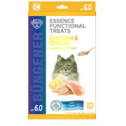 BUNGENER 博根拿功能健康小食 Essence Functional Treats - Chicken & Cheese 雞肉 + 芝士 賴氨酸肉泥條 Mousse條 96g (12g x 8 獨立包裝) [PE0059]