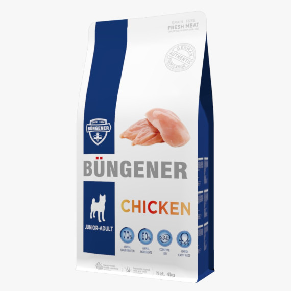 Bungener 博根拿 Grain Free Chicken Junior-Adult 無榖物 雞肉 4KG 成犬配方 - [T1325611]