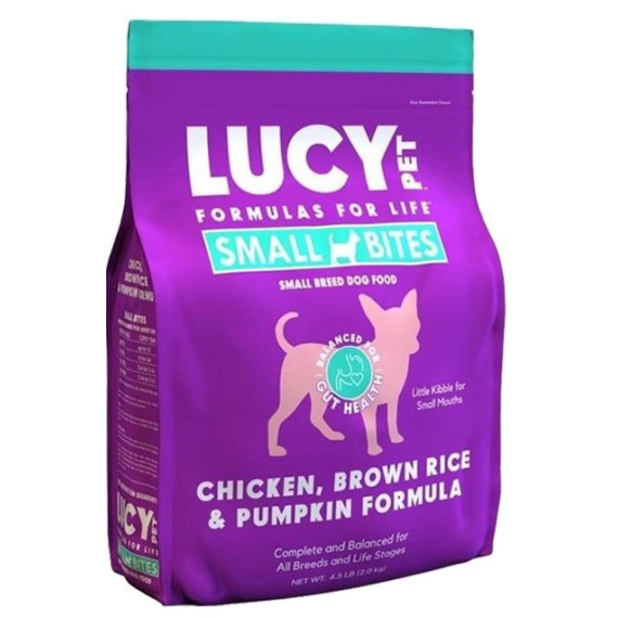 美國Lucy減肥配方 Chicken, Brown Rice & Pumpkin 雞肉&糙米&南瓜全犬糧 (小型犬夥粒) 4.5lbs [LDCS45]