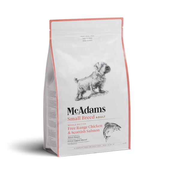 McAdams 自由放養雞肉及蘇格蘭三文魚 (小型犬配方) 2kg (粉袋) | 細袋 [SBCS-D02] 