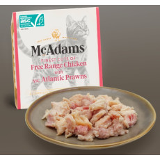 McAdams 自由放養雞肉、大西洋蝦 貓貓餐盒 100g [WET CAT] (紅)