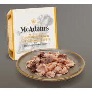 McAdams 自由放養雞、自由放養火雞和雞心 狗狗餐盒 150g [WET DOG] 啡