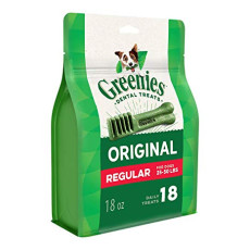 GREENIES 原味狗狗潔齒骨 18支 (18oz)