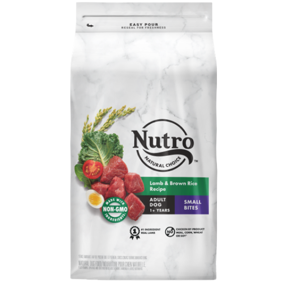 斷貨-Nutro 小顆粒成犬糧 羊肉及全糙米配方 12磅 (new)