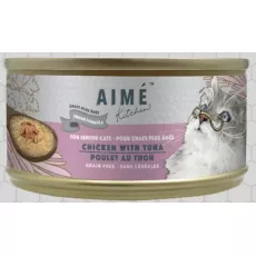 Aime Kitchen [TCT75-S] Silver - 老貓雞肉煮吞拿魚 Chicken with Tuna 75g