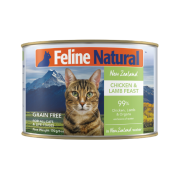 F9 Feline Natural [K9-C-CL170] 貓罐頭170G - 雞肉及羊肉 | 大罐 草綠