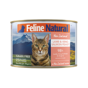 F9 Feline Natural [K9-C-LS170] 貓罐頭170G - 羊肉及三文魚 | 大罐 粉紅