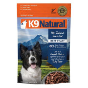 K9 Naturals [K9-B18K]- 冷凍脫水狗乾糧 - 牛肉盛宴脫水鮮肉糧 1.8KG