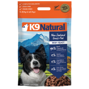 K9 Naturals [K9-B36K]- 冷凍脫水狗乾糧 - 牛肉盛宴脫水鮮肉糧 3.6KG