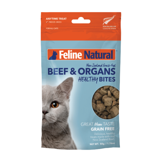 F9 Natural [F9-HB-B50]- Beef Healthy Bites 凍乾牛肉粒貓零食 50g