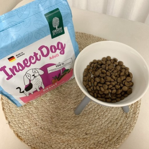 Green Petfood - InsectDog Mini 蟲蟲蛋白 升級皮膚防敏感 迷你 狗乾糧 (無穀物) 900g *韓國版*( 粉紅字 / 粉紅標) [GP0036]