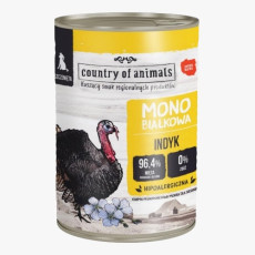 Country of Animals Dog Puppies Wet Food Monoprotein TURKEY 幼⽝ 單⼀蛋⽩⽕雞 狗罐頭 200g