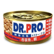 預計8月尾返貨 - Dr. Pro 關節元氣貓罐頭 吞拿魚+蝦 80g x 24罐 原箱同款優惠 [DP51050]