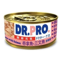 預計8月尾返貨 - Dr. Pro 關節元氣貓罐頭 吞拿魚+三文魚 80g x 24罐 原箱同款優惠 [DP51074]