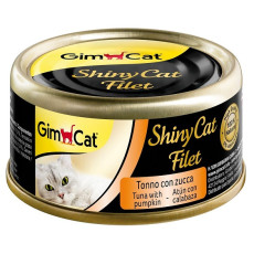 GimCat ShinyCat Thunfisch mit Kurbis 吞拿魚南瓜飯湯汁貓罐頭 70g GM412917