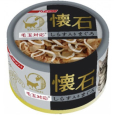 懷石 NP-K51 吞拿魚+白飯魚慕絲(去毛球)貓罐頭 80g