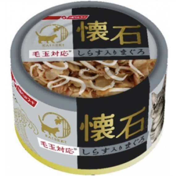 懷石 NP-K51 吞拿魚+白飯魚慕絲(去毛球)貓罐頭 80g