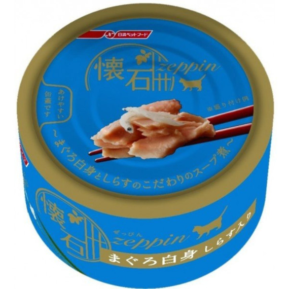 懷石 NP-Z16 極品 白吞拿魚+白飯魚貓罐頭 80g