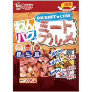 九州pet food WanPaku [KQ831] - 雜錦方塊小粒 (雞 / 牛 / 豬) 300g