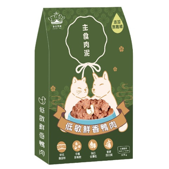 王朝 - 皇室貴寵 低敏鮮香鴨肉主食肉泥 80g (綠色)  