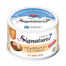 Signature7 全齡肉醬主食罐 80g  Tuna & Cranberries 泌尿護理 吞拿魚+雞肉+蔓越莓 SUNDAY [S7-285634]