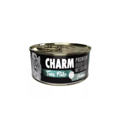 Charm  C-05 野性魅力 特級無穀 濃湯吞拿魚伴吻仔魚貓罐 80g