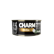 Charm  C-08 野性魅力 特級無穀 濃湯雞肉伴南瓜貓罐 80g