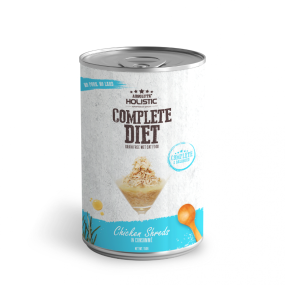 Absolute Holistic Completed Diet 完全貓咪餐單 經典雞肉絲 貓罐頭 150g [AH-6710]