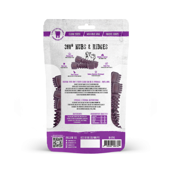 ABSOLUTE HOLISTIC Dental Chew 狗潔齒骨 Boost 藍莓口味18支裝160g [AH-8745]