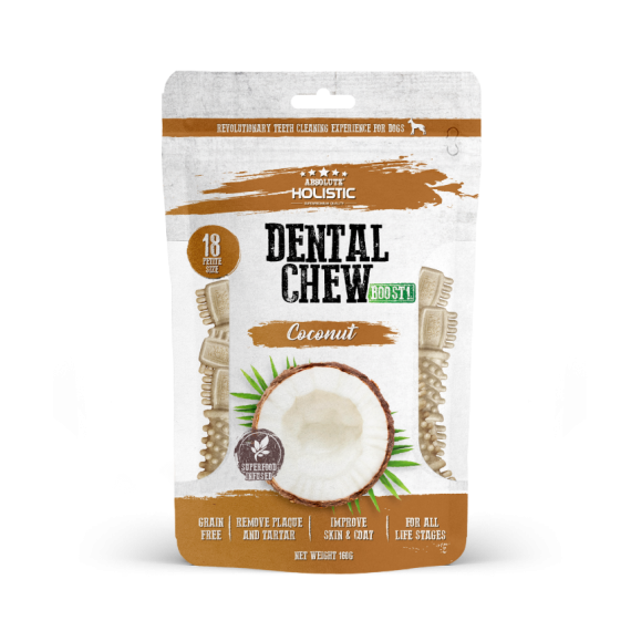 ABSOLUTE HOLISTIC Dental Chew 狗潔齒骨  Boost椰子口味18支裝160g [AH-8769]