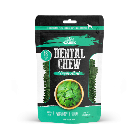 ABSOLUTE HOLISTIC Dental Chew 狗潔齒骨 薄荷口味18支裝160g [AH-2811]