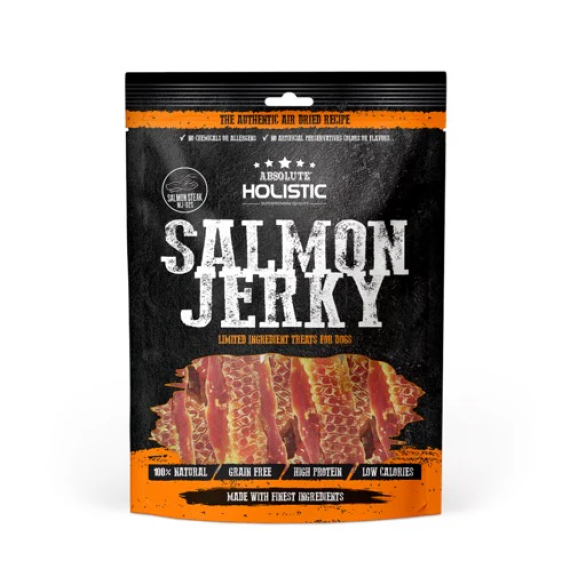 Absolute Holistic Jerky高級純天然狗小食 鮮三文魚塊100g [MJ-02S]