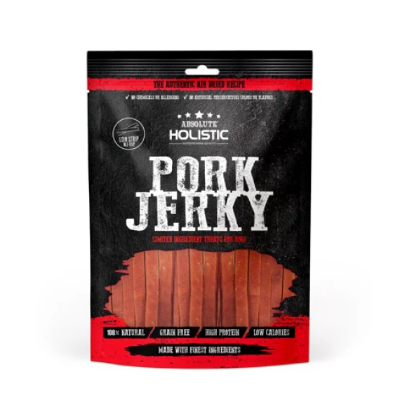 Absolute Holistic Jerky高級純天然狗小食  鮮豬肉絲 100g [MJ-05P]