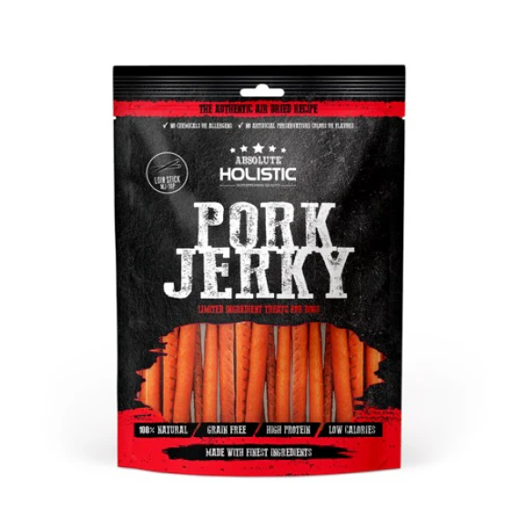 Absolute Holistic Jerky高級純天然狗小食  鮮豬肉條 100g [MJ-16P]