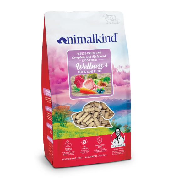 Animalkind 牛肉和羊肉配方 凍乾生肉狗主糧 100g [010-1932]