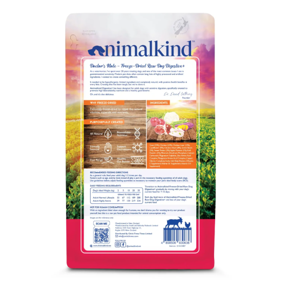 Animalkind 山羊肉和雞肉配方 凍乾生肉狗主糧 100g [010-1934]