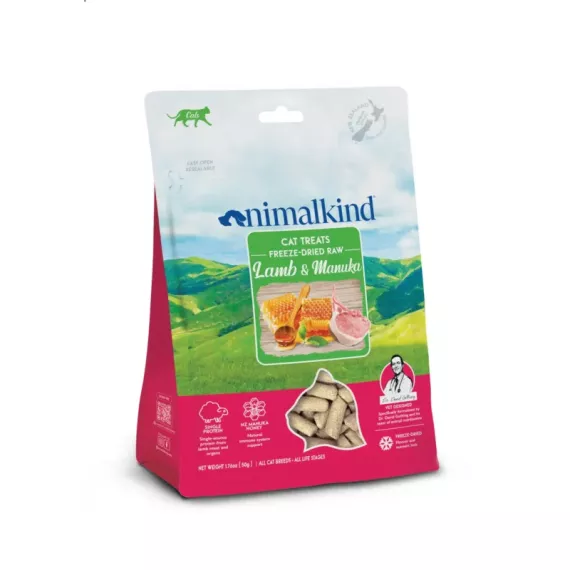 Animalkind 凍乾生零食 羊肉和麥盧卡  貓零食 50g [020-00764]