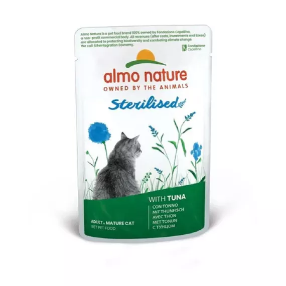 almo nature Holistic 貓濕糧系列 - 絕育貓鮮包 Sterilised 吞拿魚 70g [5298]