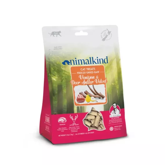  Animalkind 凍乾生零食 鹿茸鹿茸天鵝絨 貓零食 50g [020-00769]