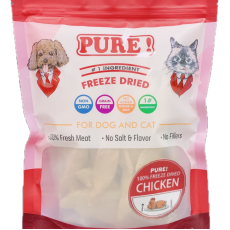 PURE! 100% Chicken 冷凍脫水雞肉塊 300g