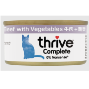 THRIVE 整全膳食100% 牛肉+蔬菜貓罐頭 75G