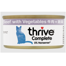 THRIVE 整全膳食100% 牛肉+蔬菜貓罐頭 75G