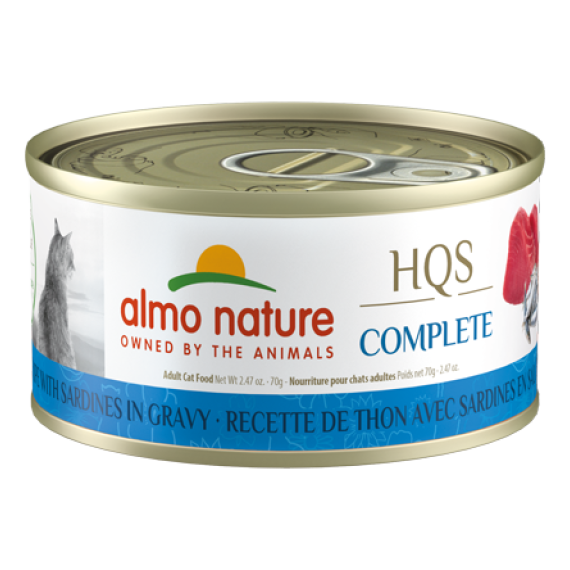 Almo Nature HQS Complete 吞拿沙丁魚貓主食罐 70g [1710]