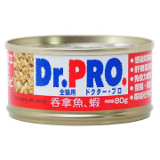 Dr.Pro 全機能系列 貓罐 吞拿魚 + 蝦 80g x 24罐原箱同款優惠 [DP25990]