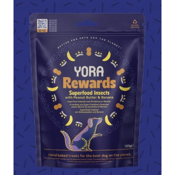 YORA Rewards [IRPB] 超級蛋白 花生醬配香蕉配方 餅乾 (犬) 100G