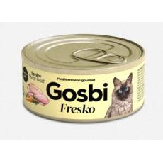 **清貨特價 (最佳食用日期:2024/10/31) ** GOSBI Fresko [GFMFS70] 無穀物老貓肉盚宴罐頭 (70g)