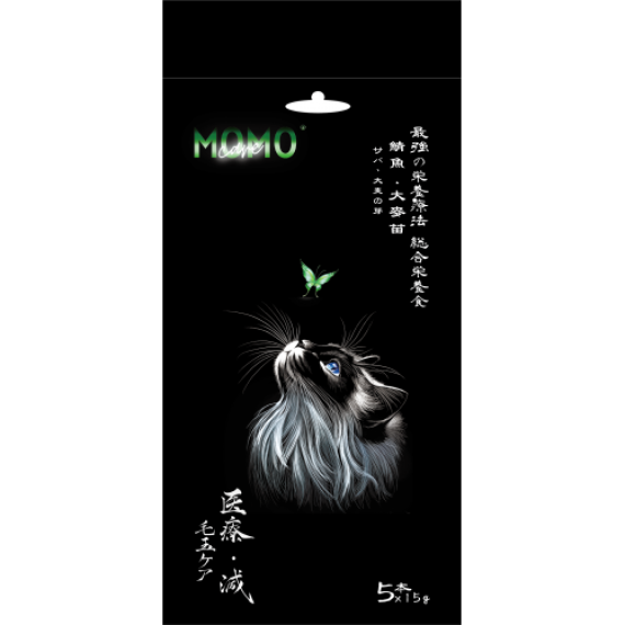 MOMOCARE - 功能性主食軟肉泥 (鯖魚,大麥苗) (⽑⽟的保護) 15g x 5入/包  [MMC-MP-SG-5]