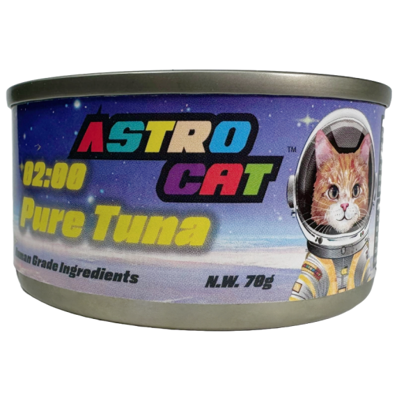 Astro Cat 全年齡 貓貓肉絲湯罐 PURE TUNA 純吞拿魚 70G [P00154]