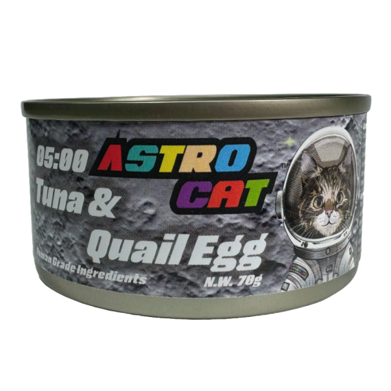 Astro Cat 全年齡 貓貓肉絲湯罐 TUNA & QUAIL EGG 鵪鶉蛋+吞拿魚 70G [P00157]